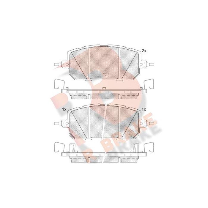 Bromsbelägg R Brake 02-RB2433