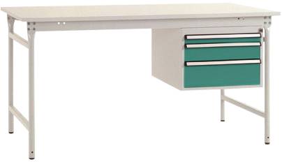 Manuflex BB5261.0001 Arbetsbordmöbel Grå, Grön