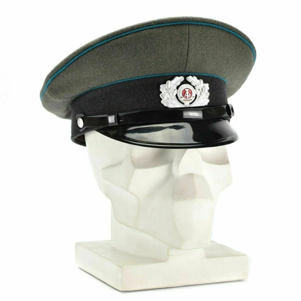 Original Östtysk NVA Army Visor Cap Air Forces Military Peaked Hat Ny