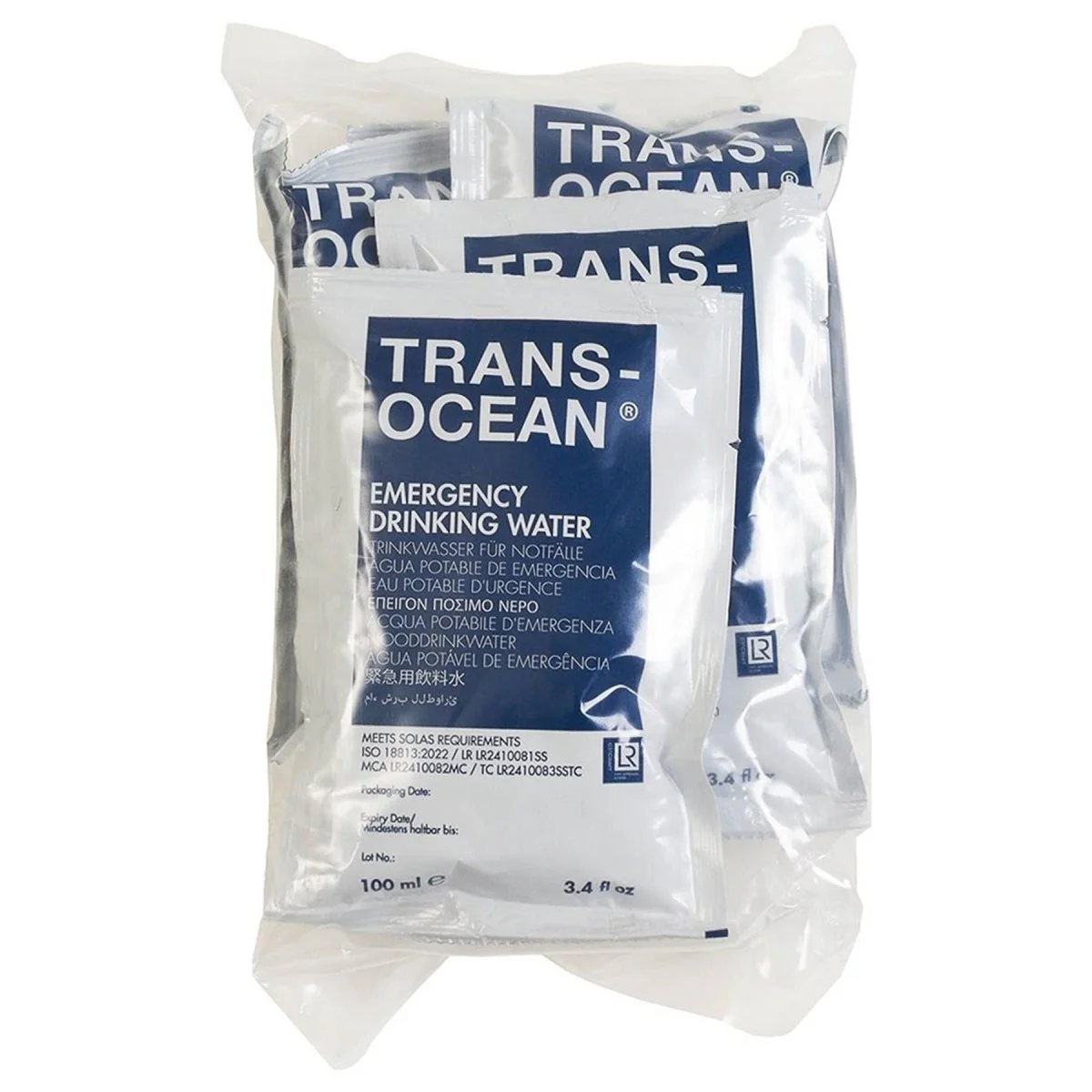 Katadyn Brand Trans-Ocean Emergency Drinking Water Ration Pack (5×100 ml) Canned