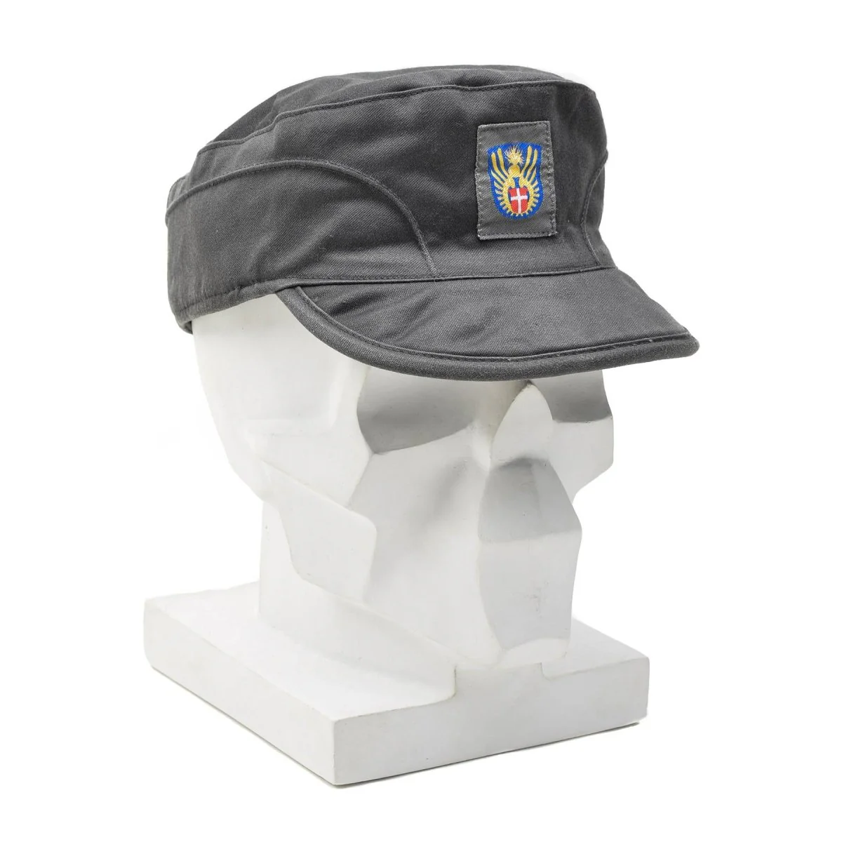Original dansk militär grå armé mössa lätt vikbara öronflikar vintage ny